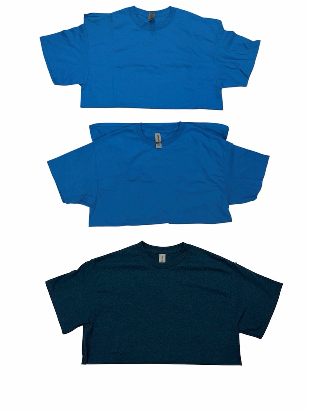 Gildan Bright Blue Short Sleeve T-Shirts - Pack of 3